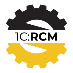 Логотип системы 1С:RCM Управление надёжностью