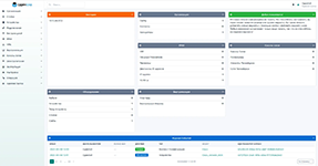 Обзор структуры сетевой инфраструктуры и журнал событий администрирования в панели управления системы ОдинХаб