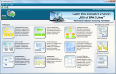 Стартовая страница в бесплатной системе бизнес-моделирования ARIS Express от Software AG