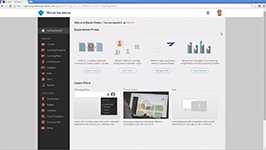 Главная страница в системе управления обучением Adobe Learning Manager