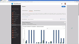 Отчёты о результатах порхождения учебных курсов в СУО Адоуби Лёрнинг Менеджер