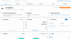 Анализ благонадёжности компании по данным ЕГРЮЛ и финансам в сервисе Астрал.СКРИН