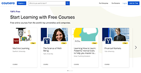 Прохождение курсов и получение сертификатов в платформе онлайн-обучения Coursera