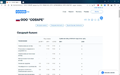 Анализ сводного бухгалтерского баланса рассматриваемой компании в сервисе Картотека Проверка контрагентов