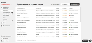 Управление МЧД организации в программном продукте Контур.Доверенность от разработчика СКБ Контур