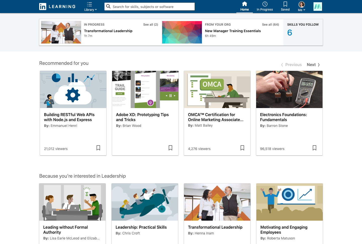 Профессиональное развитие и получение сертификатов в образовательной платформе LinkedIn Learning