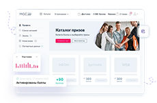 Логотип Управление лояльностью клиентов, партнёров, сотрудников и покупателей в CLM-платформе MGC Loyalty