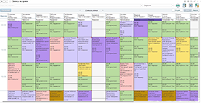 Визуализация графика работы врачей и записи пациентов в системе МедАнгел от разработчика Ангелы АйТи