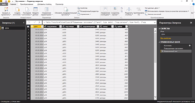 Работа с таблицей данных в программе бизнес-аналитики Microsoft Power BI
