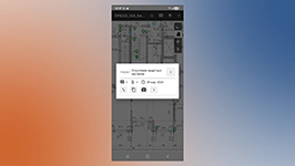 Фиксация замечания о дефекте на строительном чертеже в системе контроля МонСтр