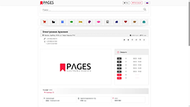 Ознакомление с информацией о юрлице (контакты, часы работы, регистрация) в базе данных Pages Electronic Armenia