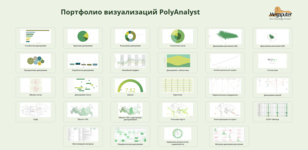Портфолио визуализаций в системе анализа данных PolyAnalyst от компании Megaputer Intelligence