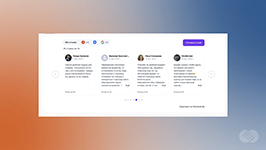 Отображение агрегированных отзывов из VK в виджете на сайте в ReviewLab