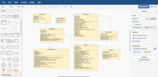 Физическая модель данных в программном обеспечении для создания схем и диаграмм diagrams.net (ранее draw.io)