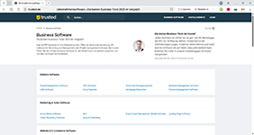 Выбор функционального класса программного обеспечения из представленного на портале trusted