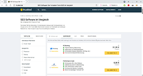Просмотр листинга программных продуктов в аналитическом агрегаторе trusted